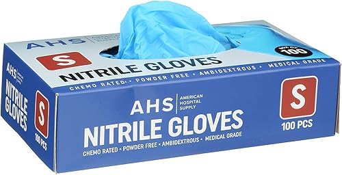 Miniatura 6 de AHS American Hospital Supply - Guantes de nitrilo con clasificación de quimioterapia sin polvo, guantes de examen de grado médico  Guantes de examen