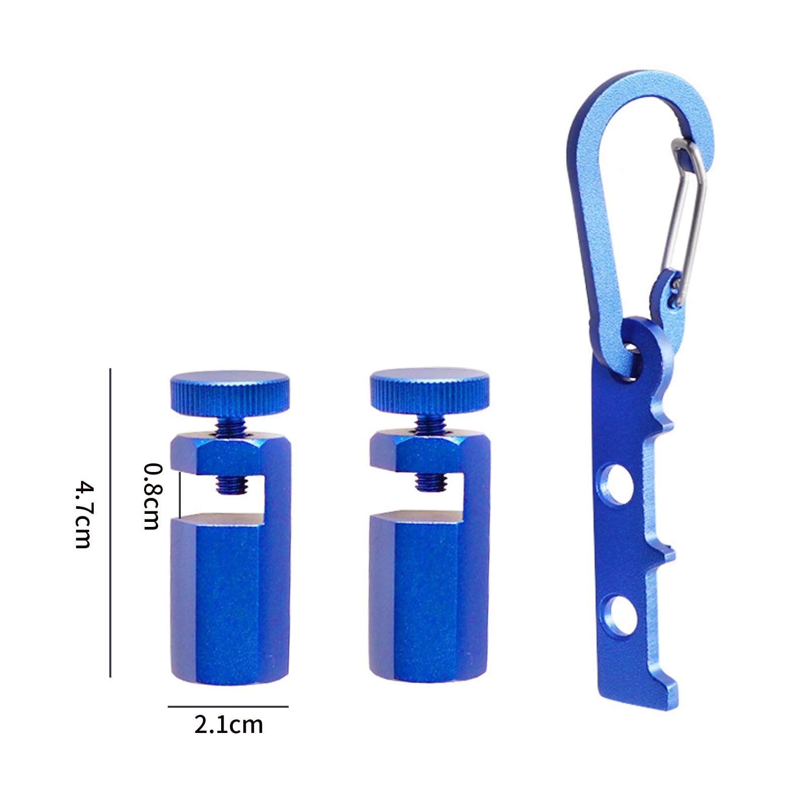 Oiieco Stair Gauges, Non Slip Framing Square Stops,Hex Flat Gauge,Framing Square Stair Gauge for Layout Attachment Framing Jigs Blue - Image 2