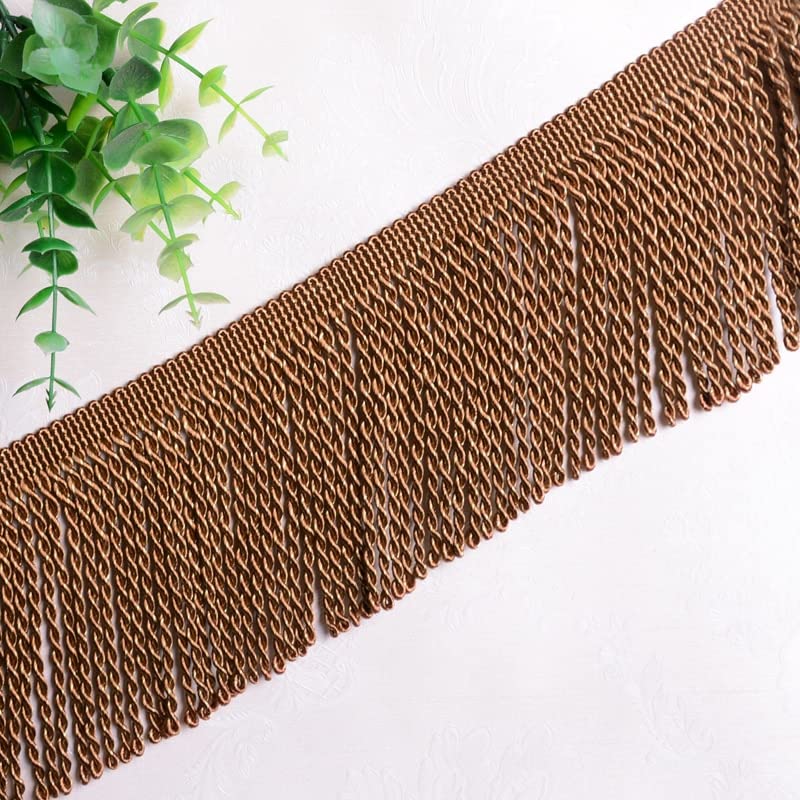 6/12 Ans/Lot Long Gold Couture à Coudre de la Frange de Franges pour Accessoires pour la Maison Fil de Rideau de Garniture décoratif Fringe