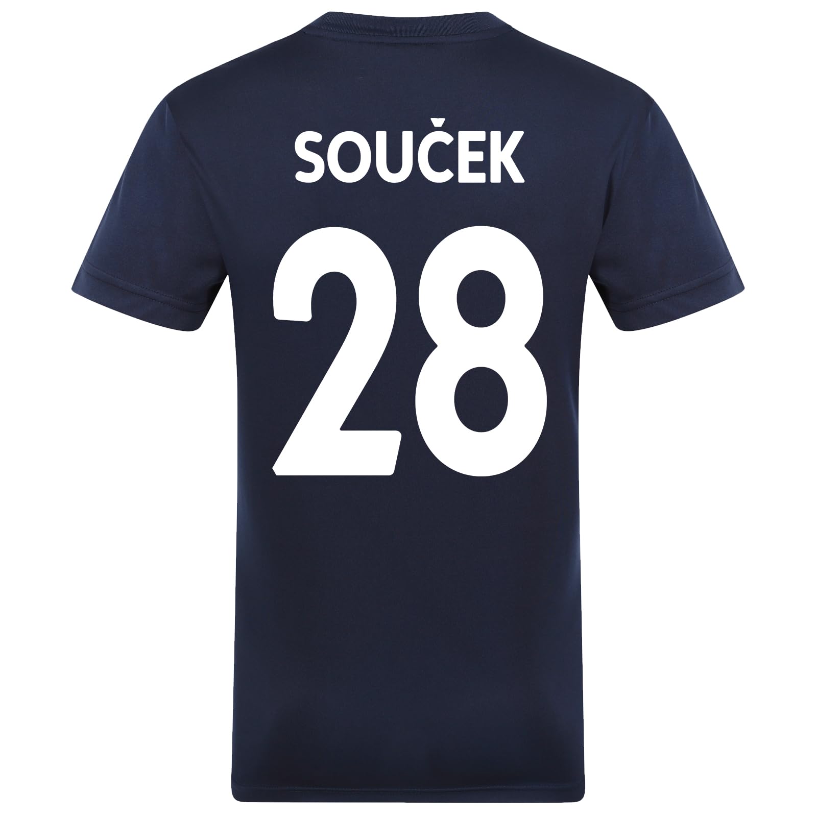 West Ham United FC Mens Soucek 28 Poly T-Shirt Navy XXL