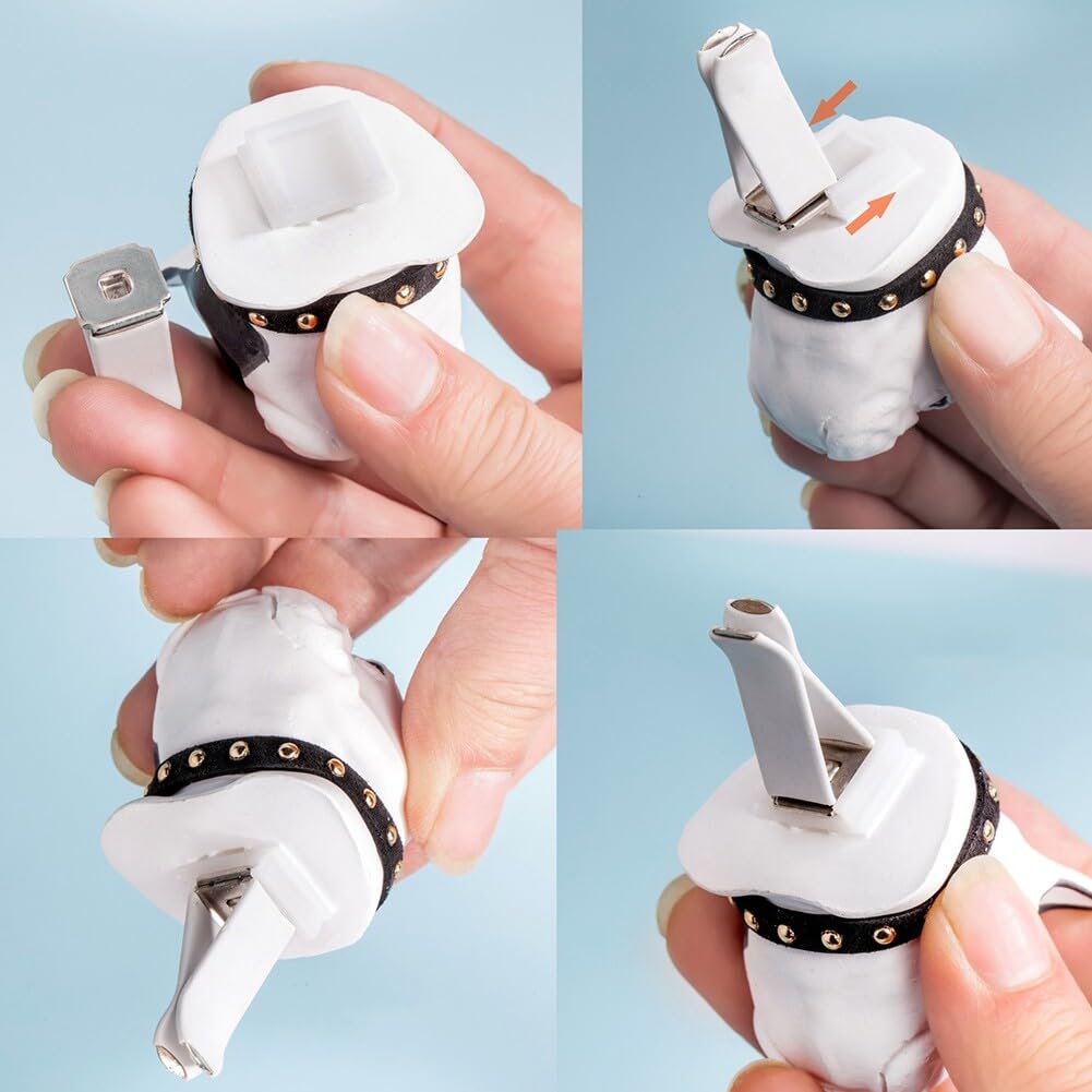 Diffusore Per Aromaterapia Auto A Forma Di Bulldog Francese - Clip Per Uscita Aria, Deodorante Ecologico, 4,2 Cm - 2