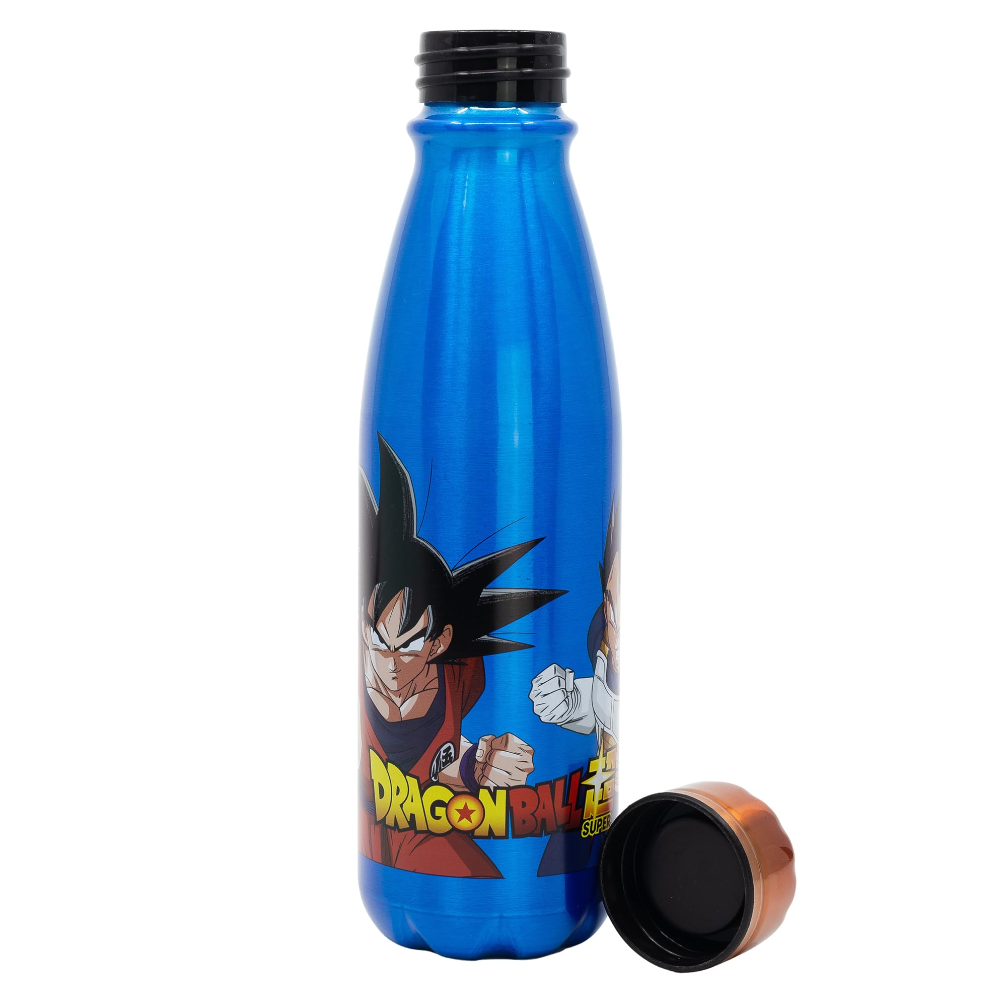 Gourde Aluminium Enfant Dragon Ball 600ml Réutilisable Embout Sécurisé Bouchon Anti-Fuite
