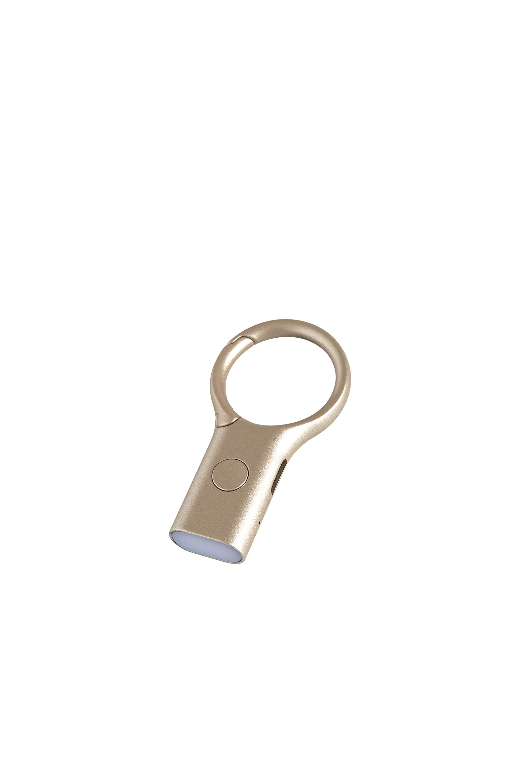 Lexon - NOMADAY LIGHT Mini linterna LED llavero con gancho (Oro)