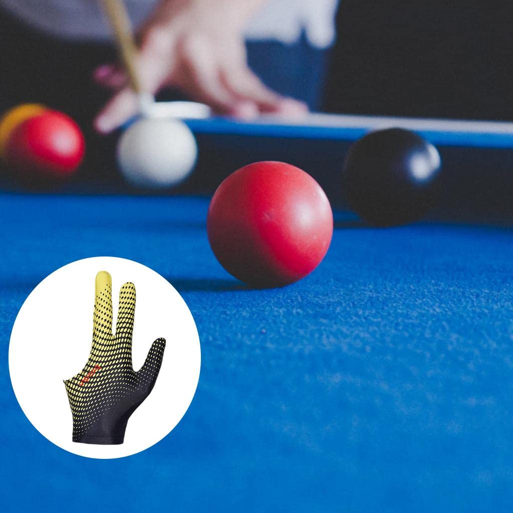 SM SunniMix Gant De Billard Antidérapant 3 Doigts - Main Gauche Ou Droite Pour Tireurs