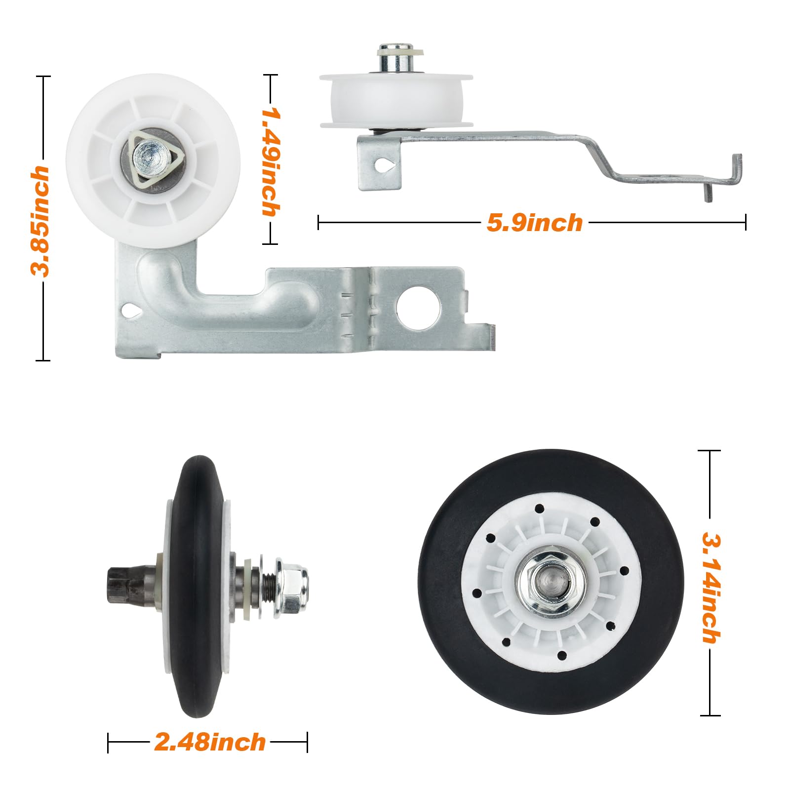 Carboncini Motore Adatto Per Bosch Wfk 2800 Fg 11, Wfk 2800 GB 01, Wfk 280012 - Foto 7