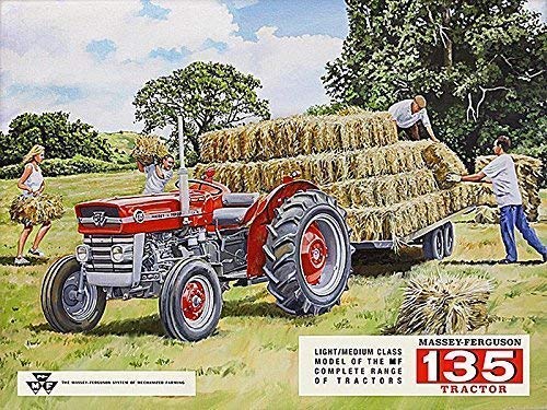 Original Metal Signs Massey Ferguson 135 - Targa