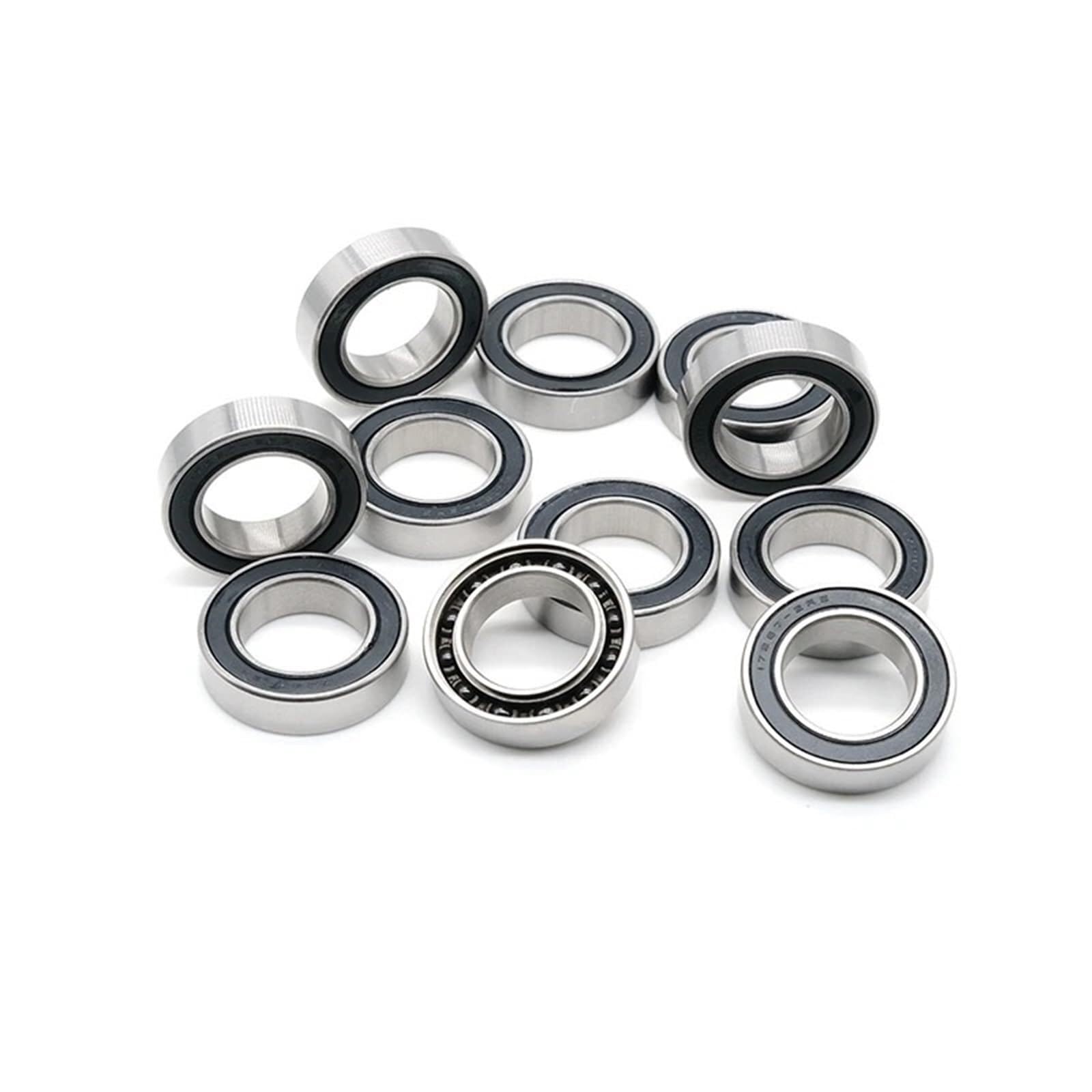 Aspectos, Rodamiento cerámico híbrido 17287RS 17 * 28 * 7mm ABEC-7 (2 uds) soportes inferiores y repuestos de bicicleta 17287 RS 2RS Si3N4 rodamiento de bolas