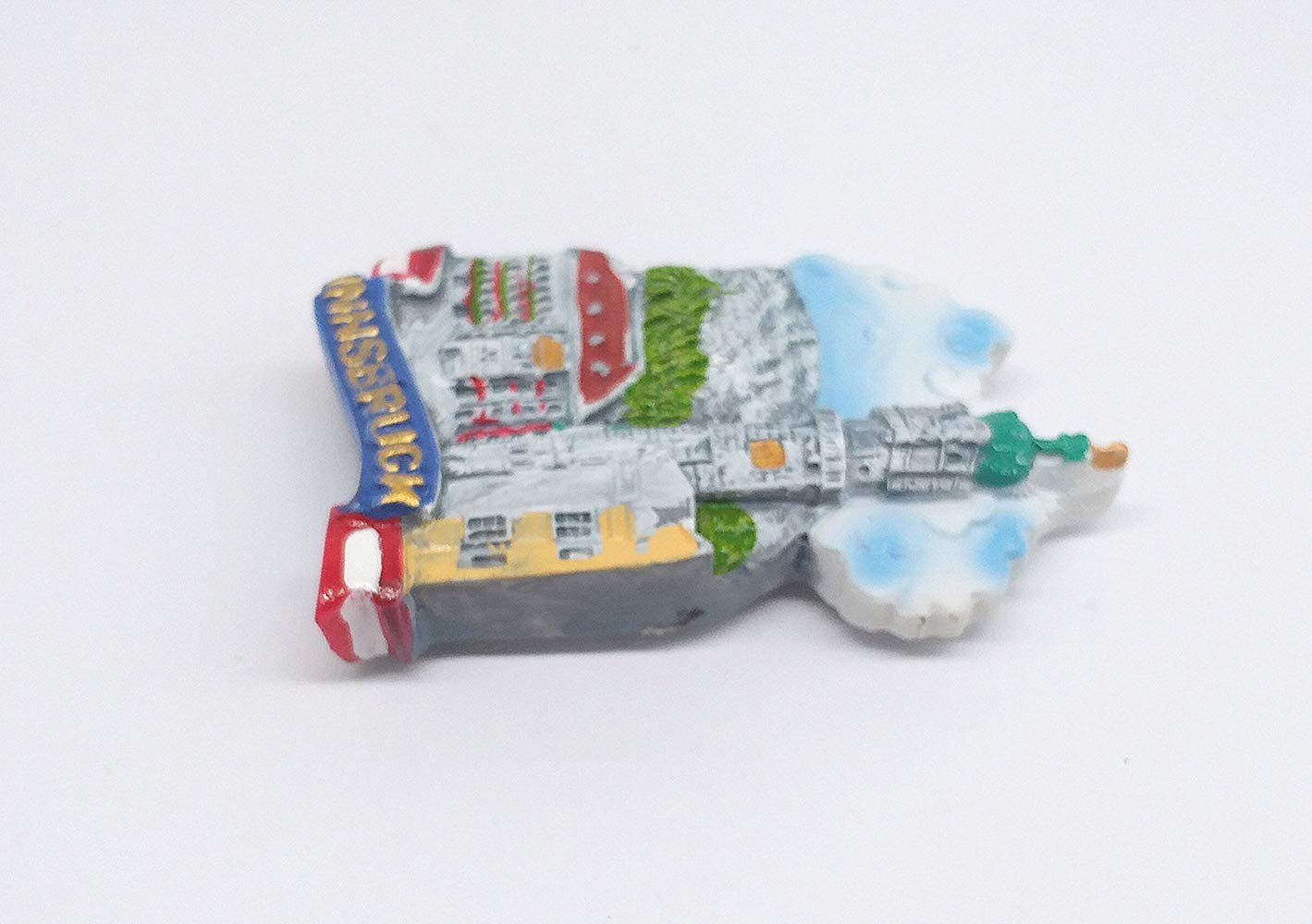Magnete 3D per frigorifero con souvenir turistici di Innsbruck Austria
