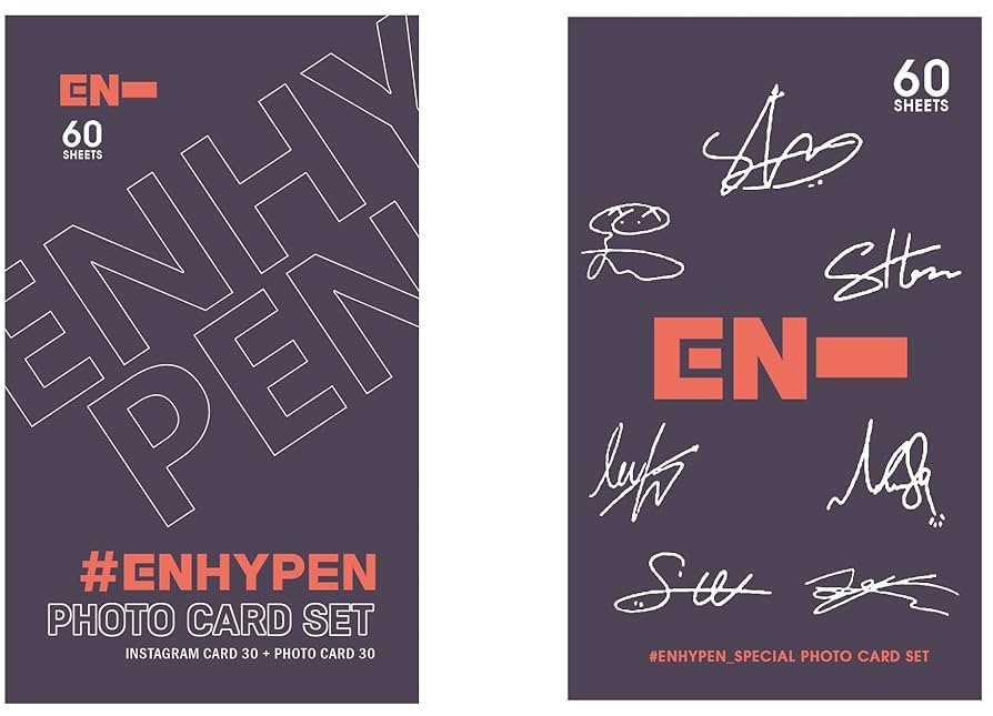 アイドル ENHYPEN set KPOP Idol 2022 New Special INSTA & SIGNATURE Photocard set
