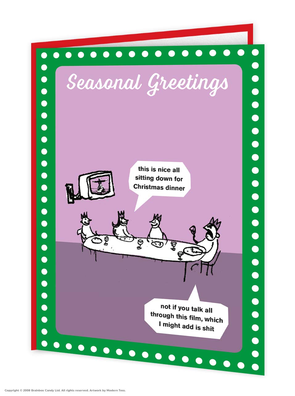 Brainbox Candy Official David Shrigley - Funny Offensive Humorous Happy Birthday Card - 'Ha Ha Happy Birthday' - For Best Friends Mates Him Her- Sold Exclusively