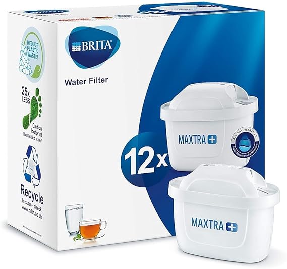 BRITA MAXTRA+ replacement water filter cartridges, compatible with all