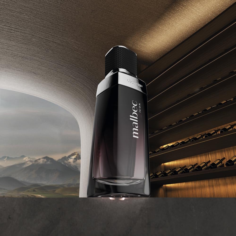 O Boticário Malbec Icon Eau de Toilette EDT, profumo di profumo per uomo | fragranza legnosa Chypre Bergamotto Limone 100 ml