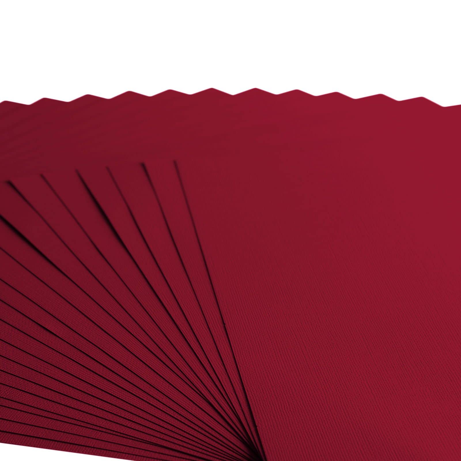 Florence Cardstock Textured, Coloured Card Making Supplies 12 x 12 inch, Red, 20 Sheets - Image 4