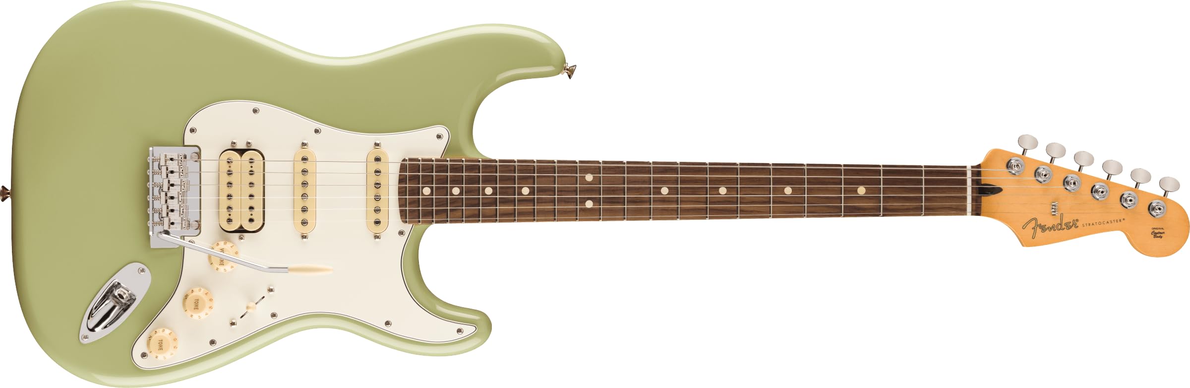 Fender Player II Stratocaster HSS Rosewood Fingerboard Birch Green Bundle with Hardcase, Cable, Tuner, Strap and Liberty Music Pick Pack(12)