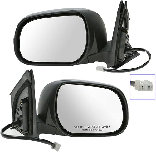 Espejos retrovisores laterales de señal calentada eléctrica Par izquierdoderecho para Toyota Rav4 09-12