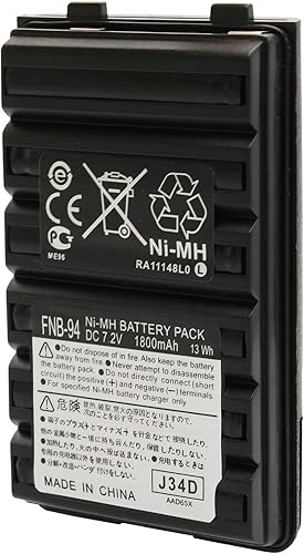 FNB-V94 FNB-V83 FNB-V57 1800mAh batería recargable Ni-MH compatible con Yaesu/Vertex Radio FT-60 FT-60E FT-60R VXA-300 VX-110 VX-120 VX-150 VX-180