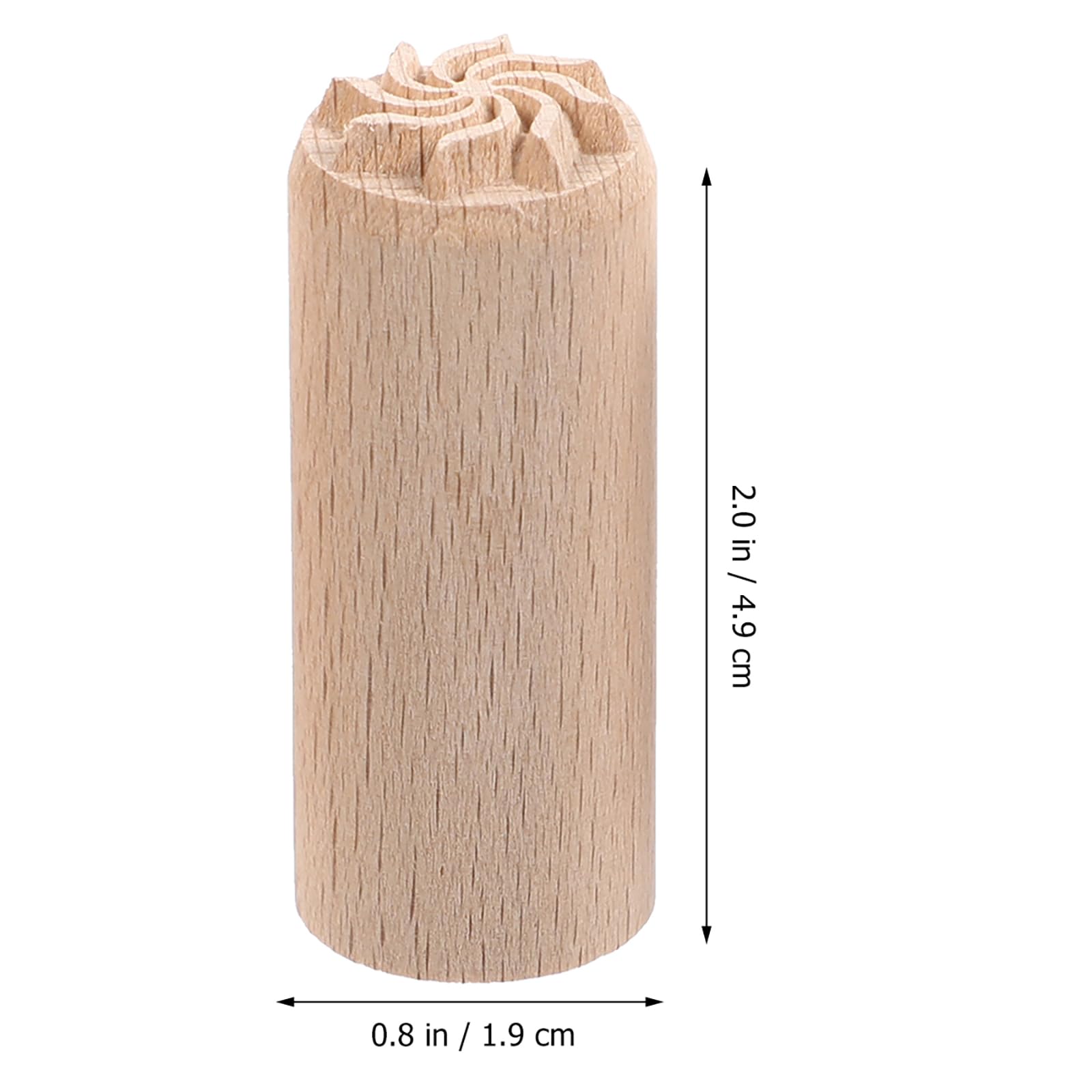 7Pcs Wooden Pottery Stamps DIY Clay Printing Blocks Mixed Patterns Clay Stamps for DIY Pottery Crafting Tools 2CM - Image 2