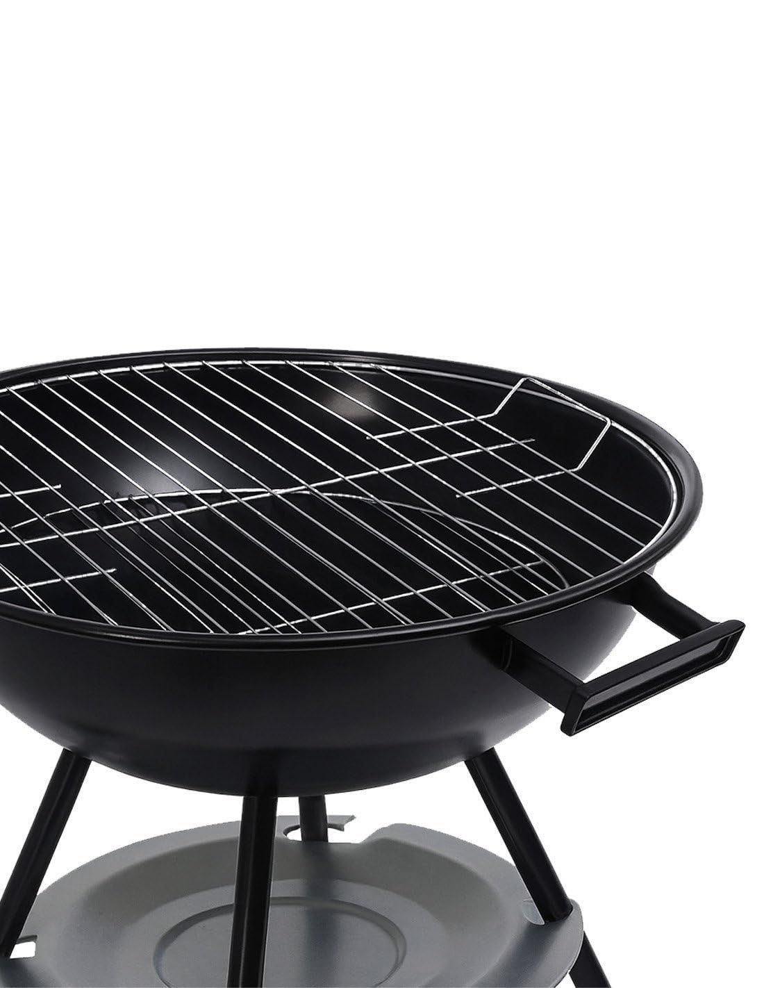 JARDIN202 - Barbacoa de Carbón Portátil Dakota | Parrilla Redonda Estilo Kettle | Exteriores, Jardín y Camping | Parrilla de Ø 45 cm | Negro