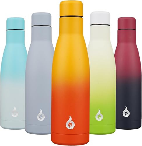 Miniatura 50 de BJPKPK Botella de agua aislada de 12 onzas pequeñas de acero inoxidable, reutilizable, de metal, térmica, mantiene el frío y el calor, color morado