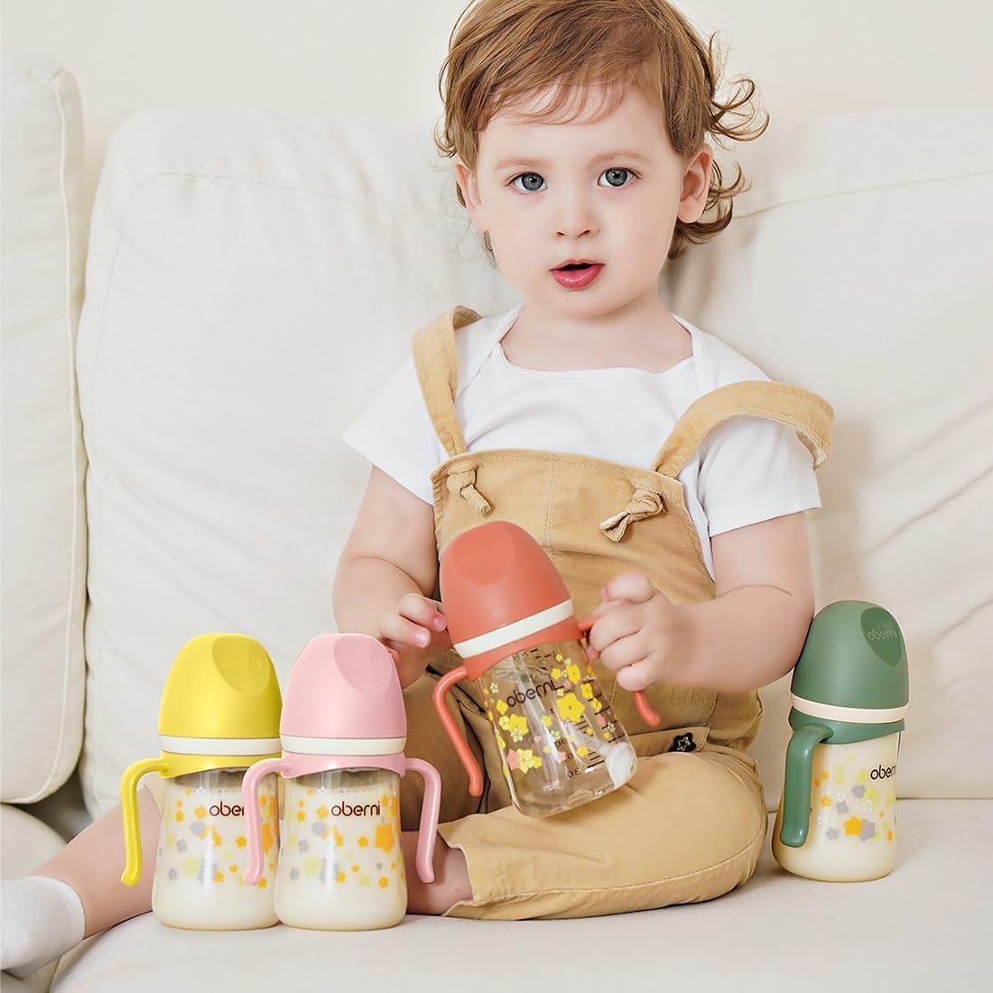 Toddler Sippy Cup 10oz, Weighted Straw Baby Drinking Water Bottle with Valved Spout for 6+ Months, 300ml/Orange/1Pack - Image 6