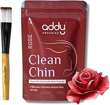 Addy Organics Herbal Face Wax Powder for Women (Rose) 7 minute Natural Painless Instant Hair Removal Cleans Dead Skin Cells D-Tan All Types of Hair & Skin Unwanted Hair Organic Facial Wax Powder 100g