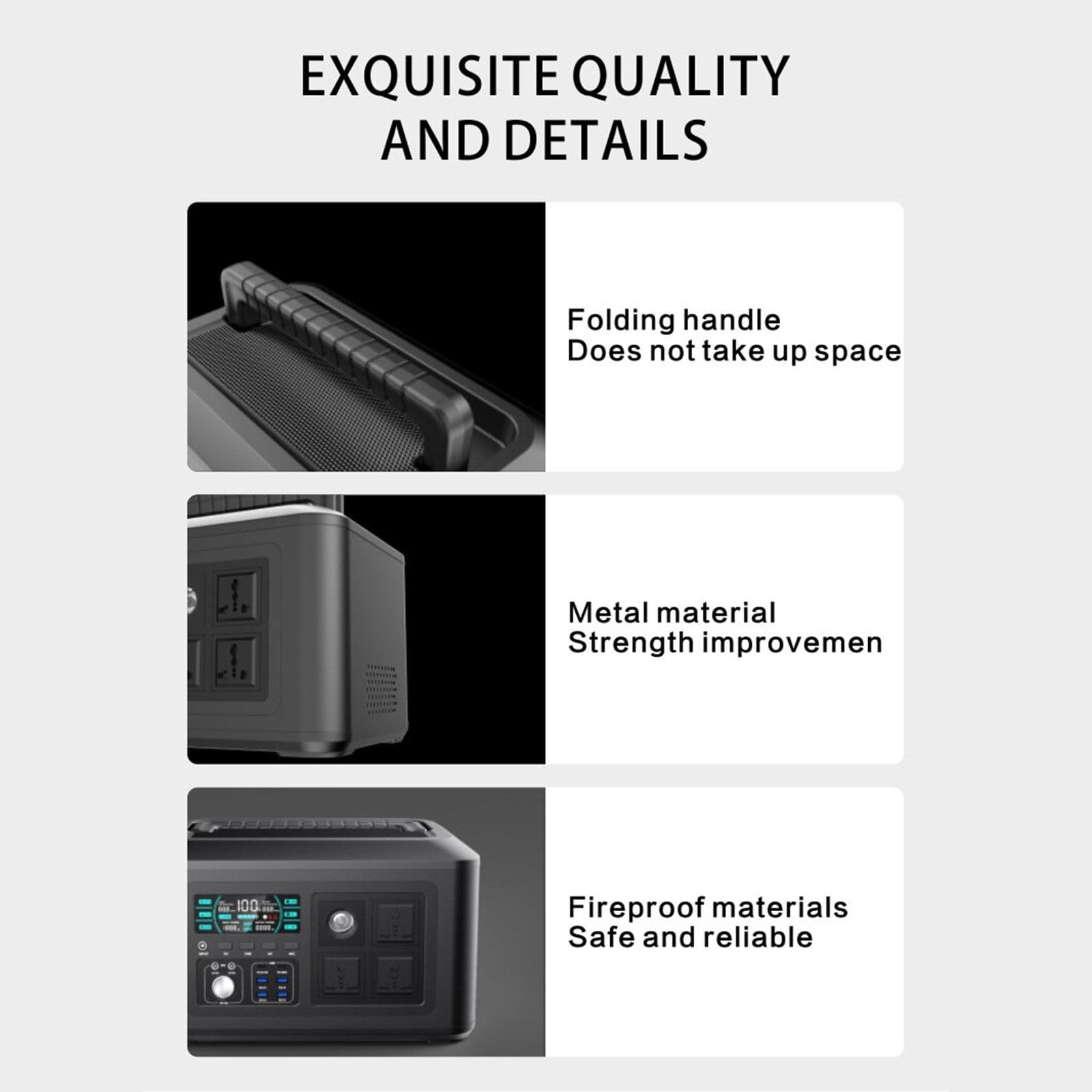 Wielofunkcyjny 220V1000W Zewnętrzny magazyn energii Zasilacz 32000Mah Pojemność Outdoor Camping Zasilanie awaryjne