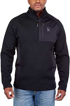 スキー Spyder Knit Panel Half Zip Pullover Amazon.com: Spyder Men's Half Zip Sweater Gait Knit Pullover