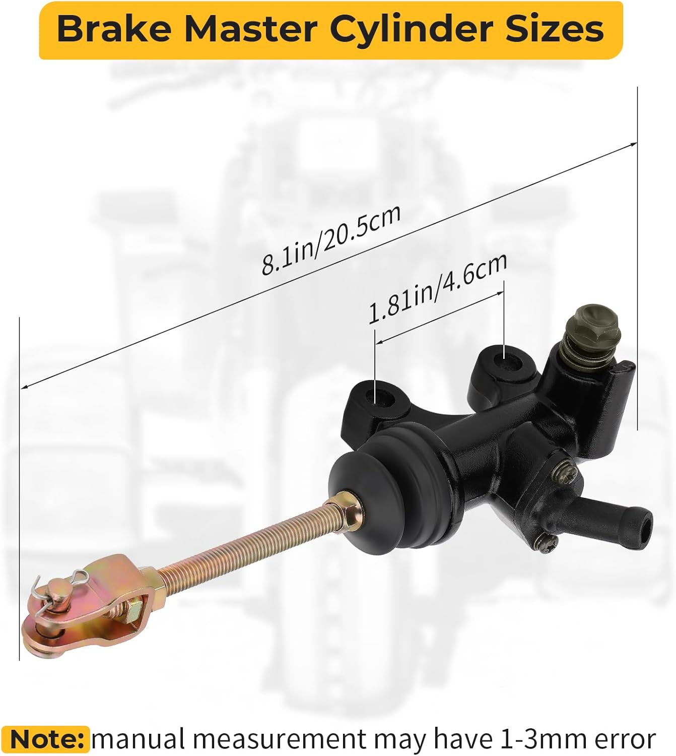 M MATI Rear Brake Master Cylinder for Honda ATV ATC250R ATC250 1982 1985-1986 43500-961-006/43500-961-016
