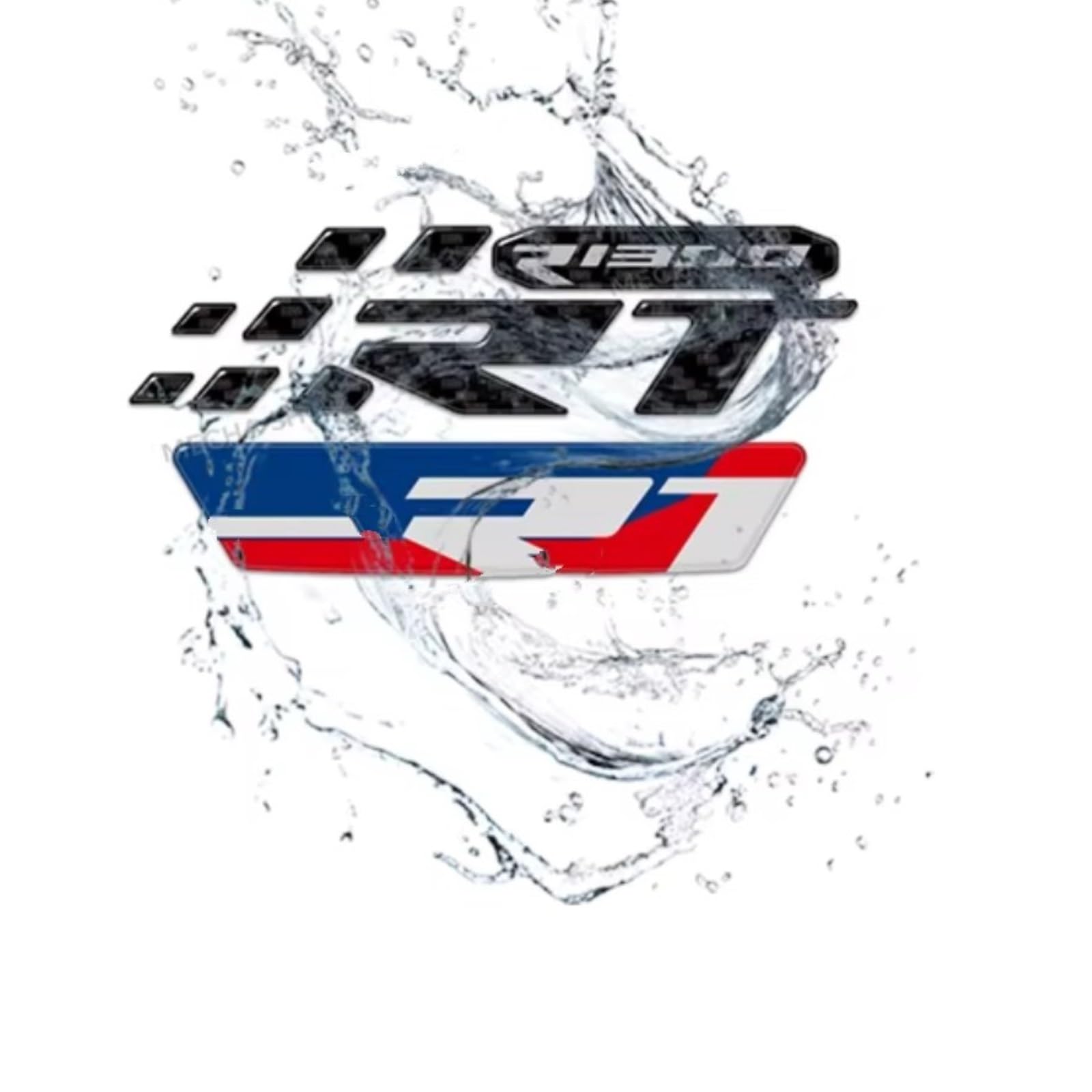 Compatibile Con Per R1300 Per RT 2025 Carbon Look 3D Gel Moto Carenatura Anteriore Trim Protector Adesivo Impermeabile Antiscivolo Serbatoio(Triple Black)
