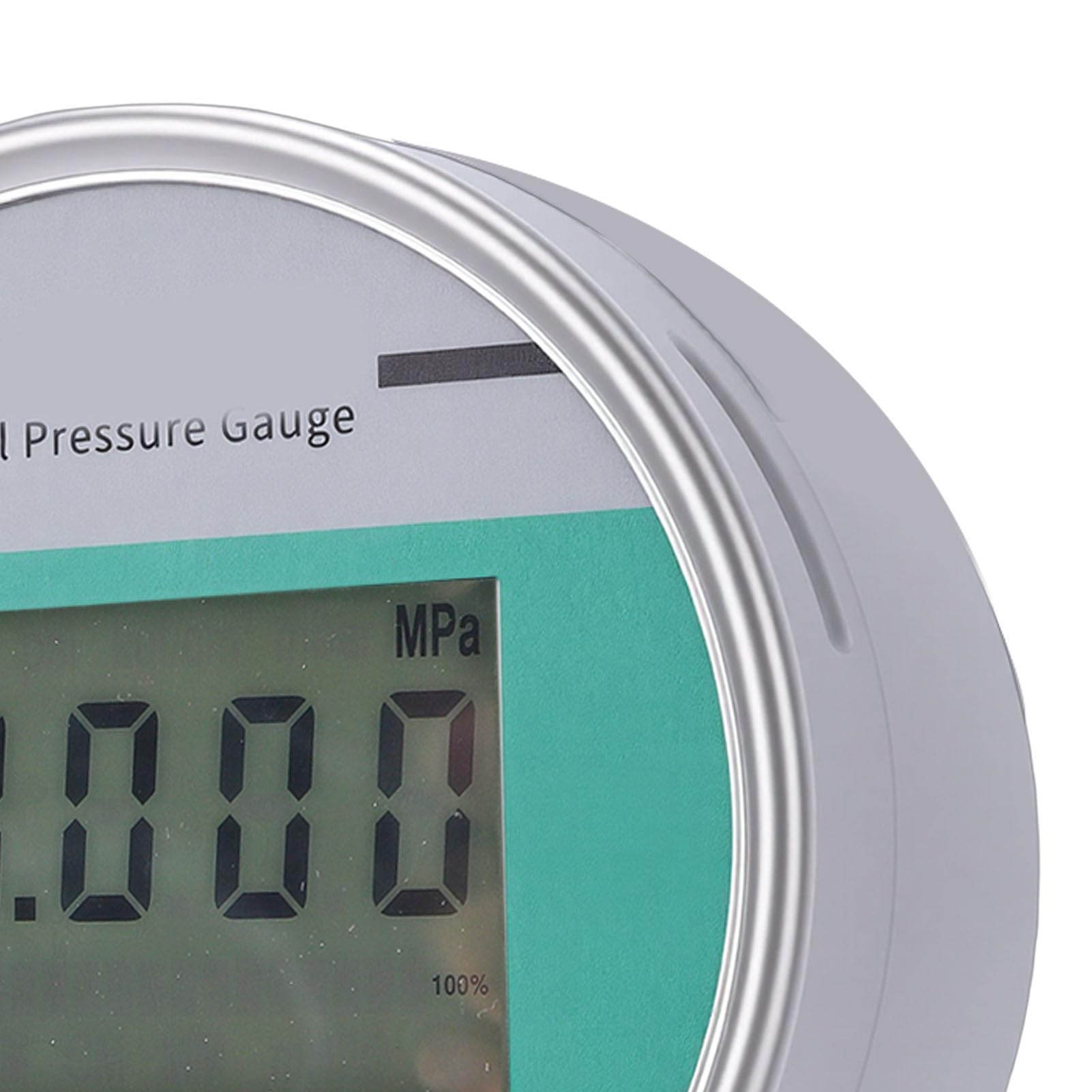 Naroote Manómetro Digital, Medidor de Presión LCD Inteligente de Acero Inoxidable de 0 a 2,5 MPa M20x1,5, Precisión ±0,4% IP65 a Prueba de Agua Esfera de 4 Pulgadas para Equipos