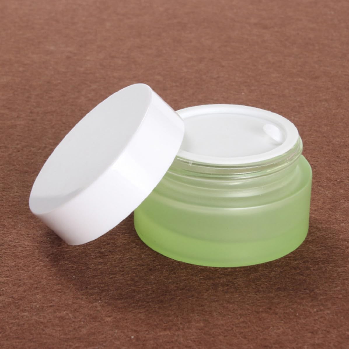 4pcs G Refillable Cream Jar Sample Container with Screw Lid
