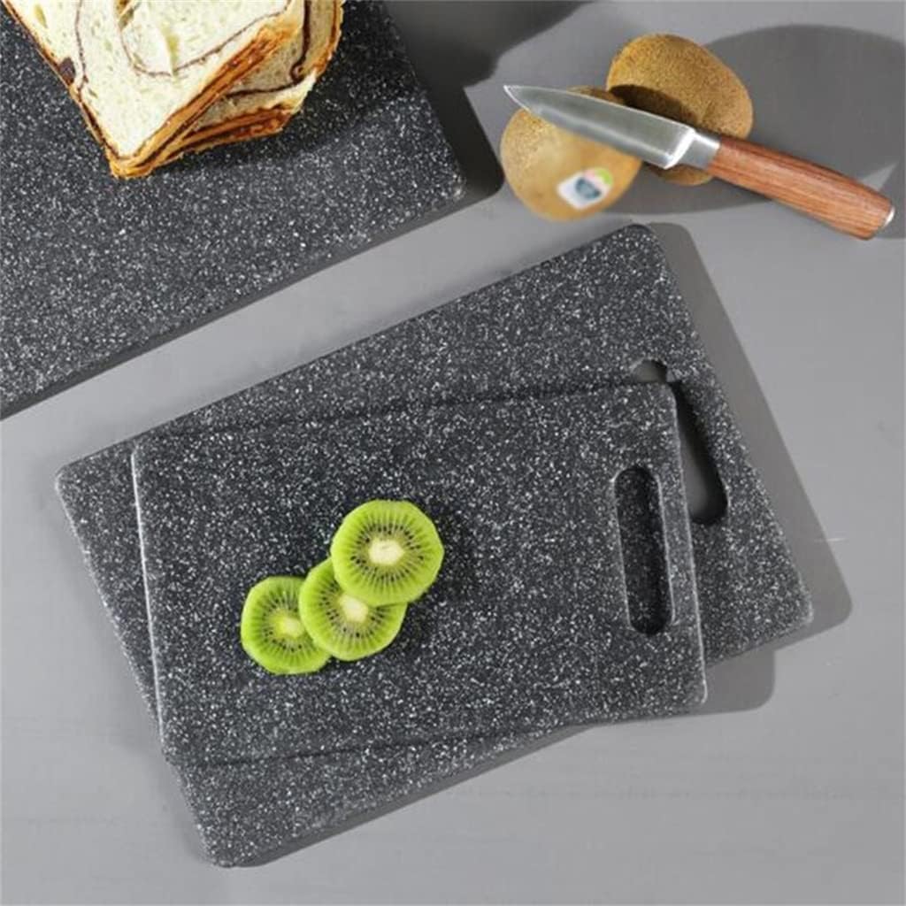 Square Cutting Board Imitation Marble Kitchen Fruit and Vegetable Board Utensils Cutting Board(36x27.5cm)