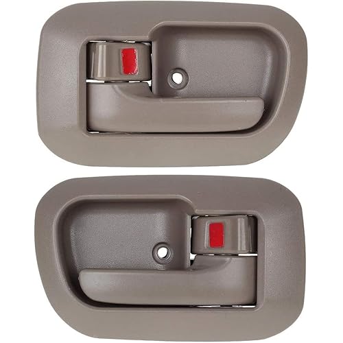 1 Pair Interior Door Handles Compatible with Toyota Sienna 1998-2003,Replaces OE 80533 80504,6927708010E0 6927808010E0,Brown