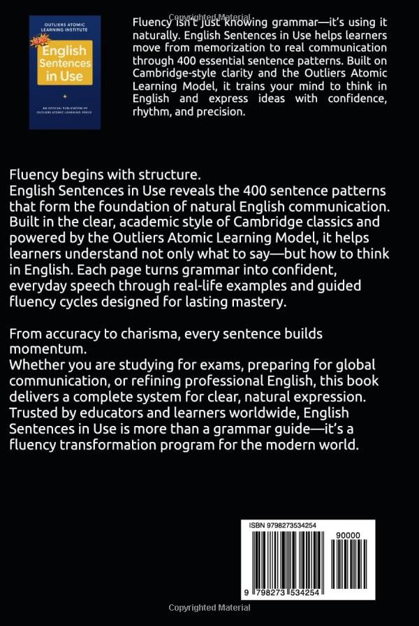 English Sentences in Use: Master the 400 Core Sentence Structures That Build Real English Fluency — From Accuracy to Charisma (Title: English Vocabulary in Use (2025 Edition)) - Image 2