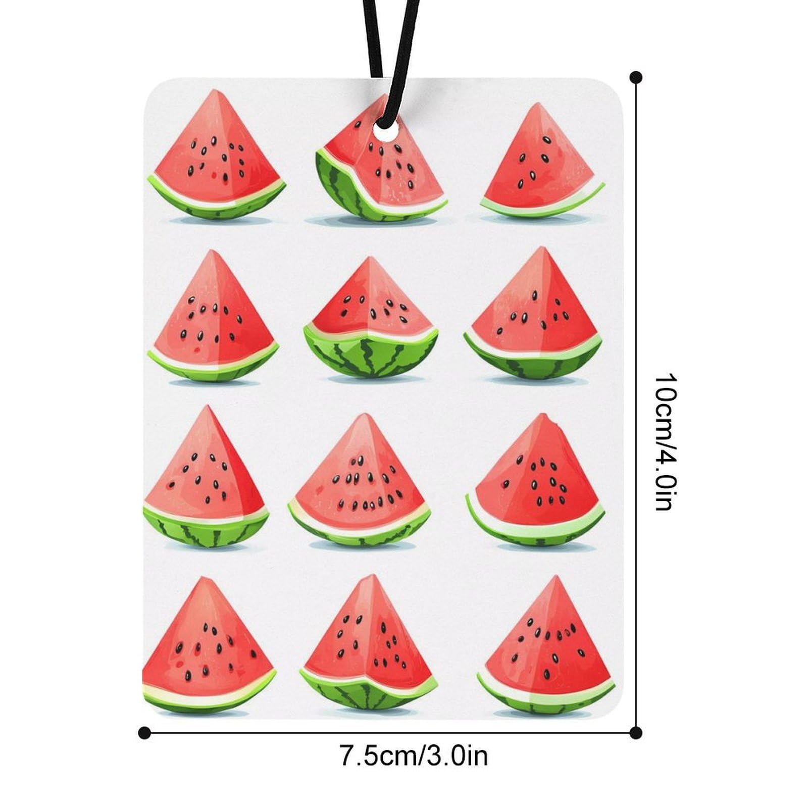 Watermelons Car Air Freshener Hanging Aromatherapy Tablets for Car Accessories Square