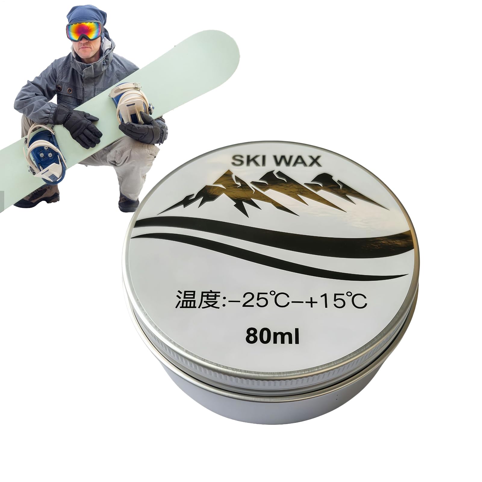 Cire de skate | 80 ml | Cire pour skis | Pour une performance optimale de protection du skateboard, sports d'hiver, compétition, loisirs