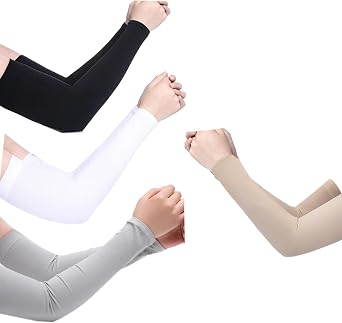 Tattoo Sleeves for Women with Thumb Holes Sun Protection Cooling Outdoor Gardening Sport Sunscreen Arm Sleeves 5 Pairs