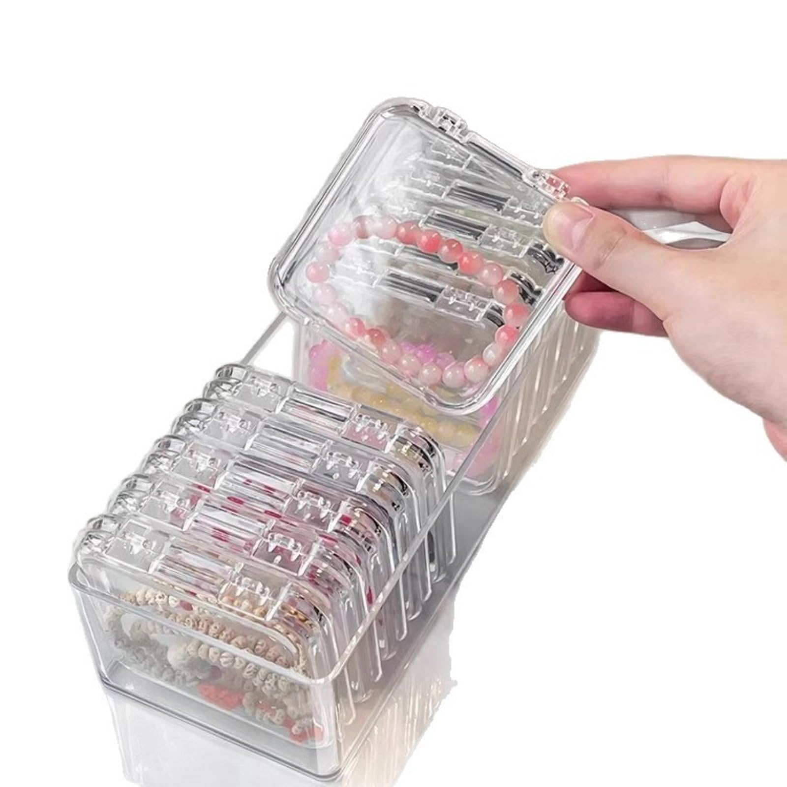 QZYANXHCT Bracelet, chain, jewelry, stationery, bead, crystal bracelet storage box