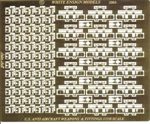 White Ensign Models 1/350 WWII USN Light AA Weapons Photoetch Enhancement Parts