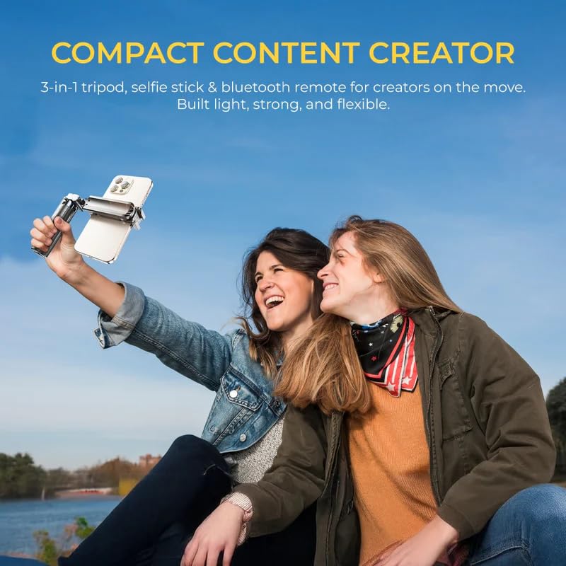 Image of Digitek (DTR 460 SS) Extendable Selfie Stick Tripod for Smartphones, 360 Rotation, Telescopic Rod, Phone Holder with 10m Wireless Remote Range, Ideal for Vlogging