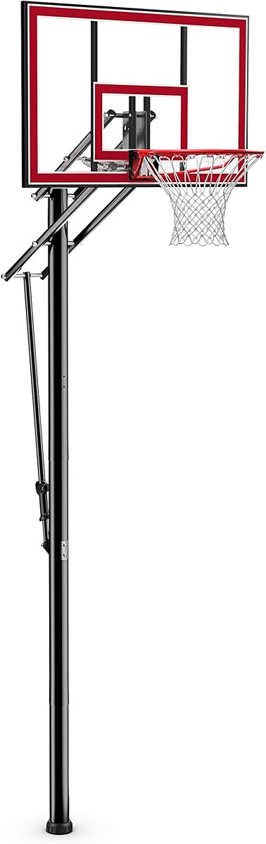 44" Shatter-Proof Polycarbonate Pro Glide® Lite In-Ground Basketball Hoop