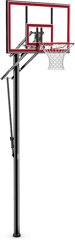 44" Shatter-Proof Polycarbonate Pro Glide® Lite In-Ground Basketball Hoop