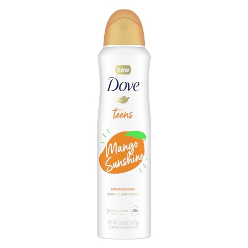 Dove Teens Dry Spray Antiperspirant Deodorant Mango Sunshine 3.8 oz miniatura 1