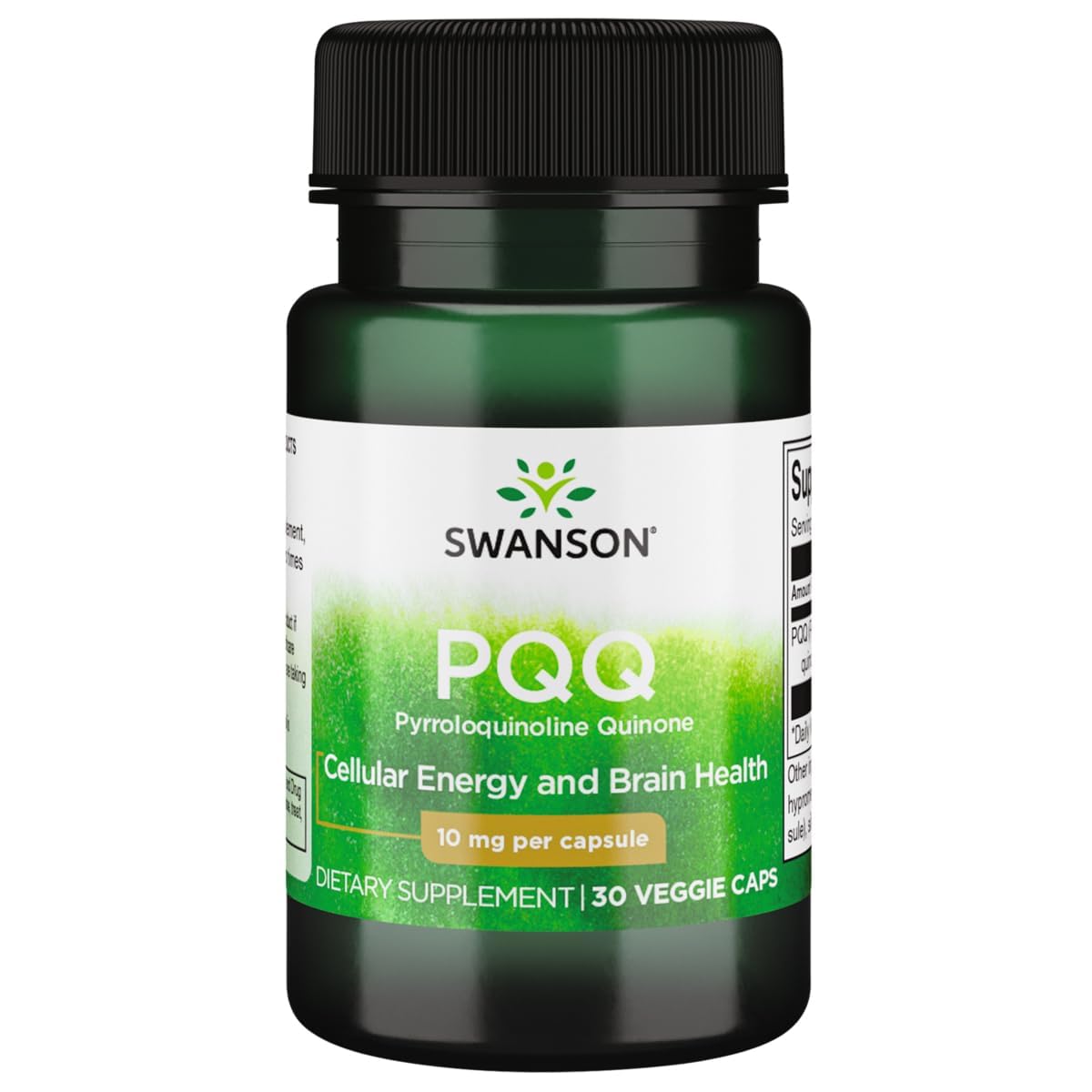 Swanson Pqq Pyrroloquinoline Quinone 10 mg, 30 Veg Capsules 30 Count (Pack of 1)