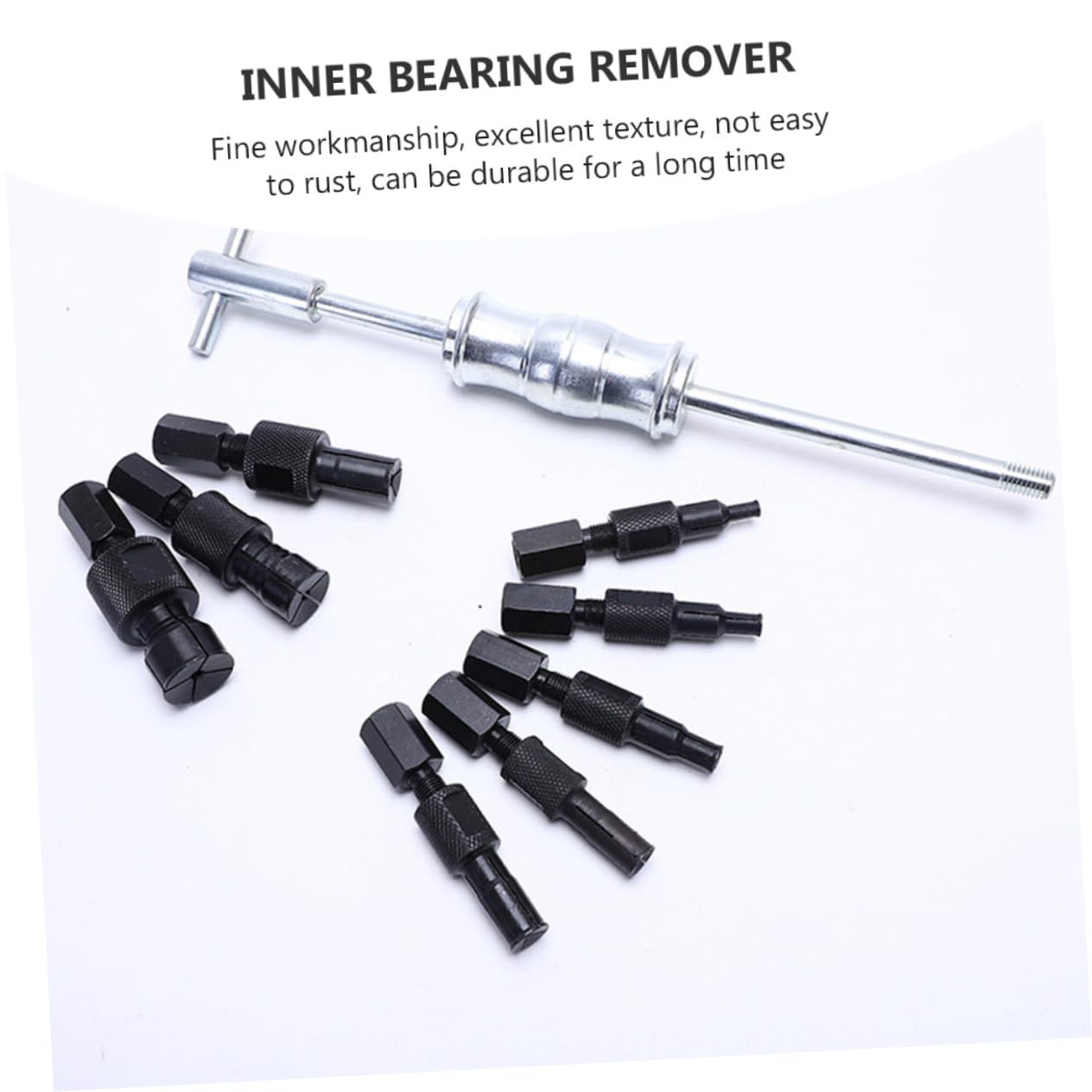 SOLUSTRE Hole Collet Bearing Race Puller 9pcs Kit Safe for Vehicle Repair Maintenance