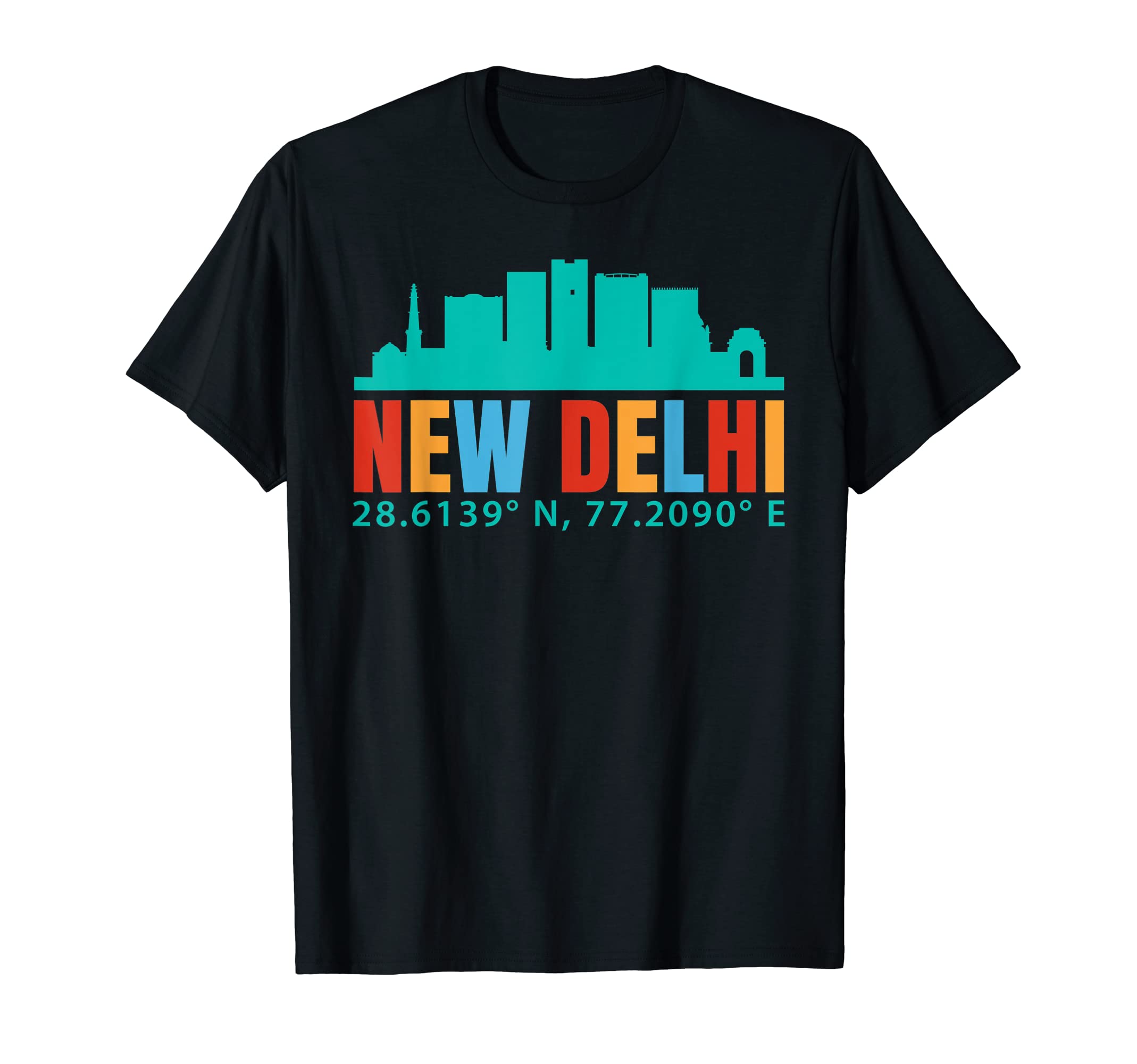 Delhi India Souvenirs FlagBeauty Of New Delhi T-Shirt