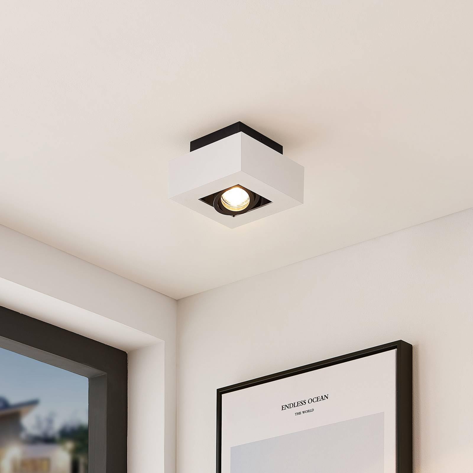 Arcchio Vince Strahler GU10 Deckenlampe Aluminium Weiß 1 flammig