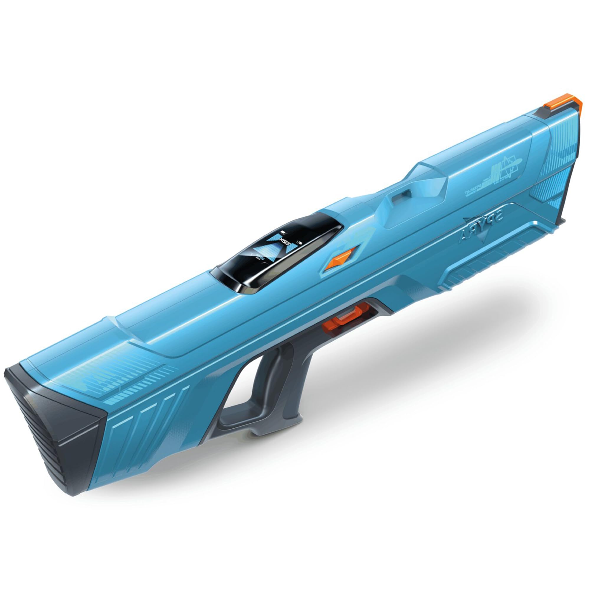 Spyra Electric Water Gun with Single Shot Technology, Premium Water Blaster with Automatic Recharge, TFT Display, 5 Blast Modes and 3 Game Modes, Long Range, Outdoor Water Toy