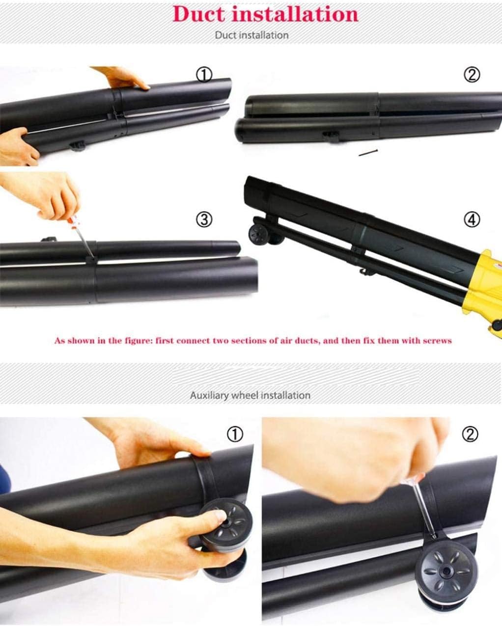 Cordless Leaf Blower 3000W 3 in 1 ElectricGarden-Electric Blower Blowing and Suction Dual-Mode Wind Speed Adjustment 20m (300w)