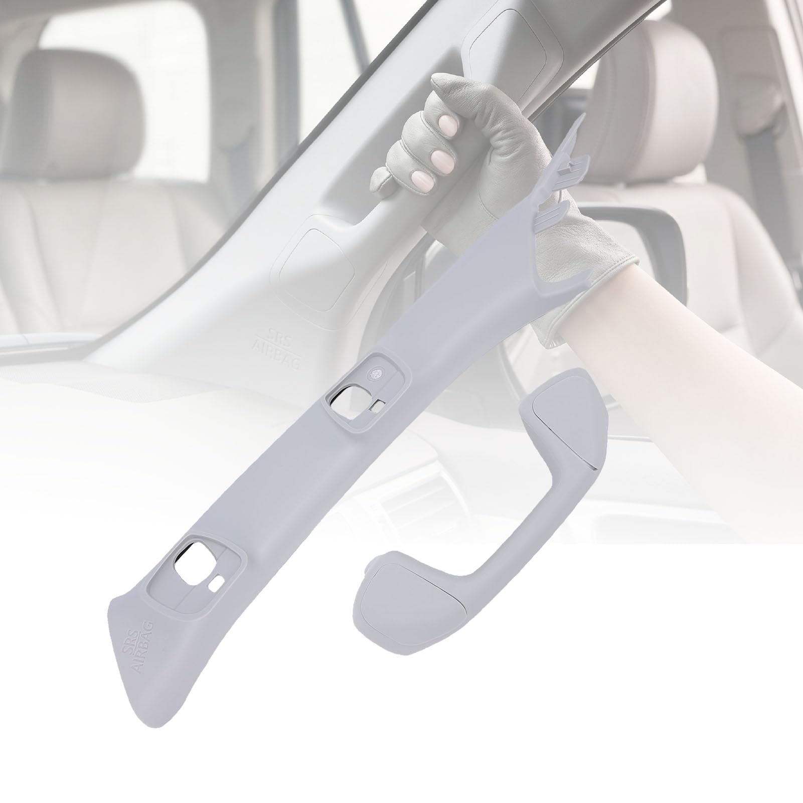 Maniglia di Supporto per Montante A Lato Guidatore, Maniglia Interna Resistente, Barra di Presa per Montante A con Superficie Strutturata per Auto 2016 2023